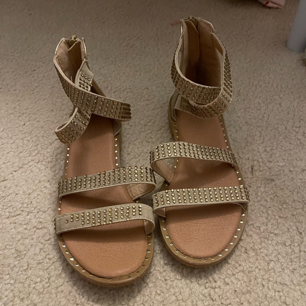 Girls Sparkly Sandals Size 1